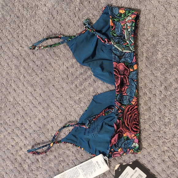 NWT - RVCA Ander V-Wire Crop Bikini Top - S - Picture 9 of 10